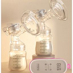 Babyhug Portable Electric Double Breast Pump - White-image-10