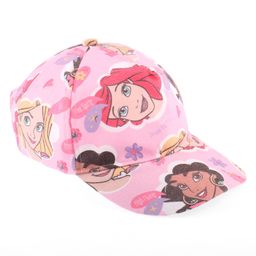 Babyhug Disney Summer Cap With Disney Princess Print - Pink-image-21