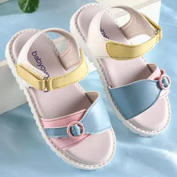 Babyoye Sandals with Velcro Closure - White-picture-42