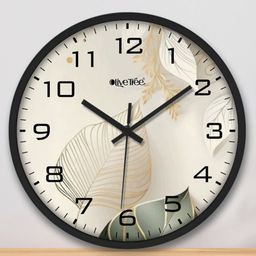 Olive Tree Plastic Wall Clock 12" Analog Decorative Latest Modern Wall Clock for Home, Bedroom, Office-17