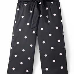 CrayonFlakes Polka Belted Palazzo - Black-image-68