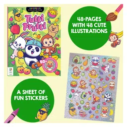 parragon Kaleidoscope Sticker Colouring Tutti Frutti | Colouring Book with Scented Stickers | For 6 to 12 Year Kids-picture-7