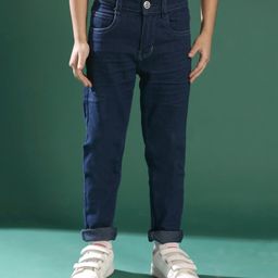 Tales & Stories Denim Solid Jeans - Navy Blue-image-94