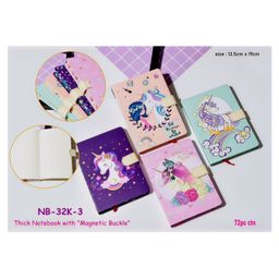 SKB Unicorn Printed Notebooks with Magnetic Buckle and Colorful Printed Pages with Attractive Cover (Color & Design May Vary) image 2