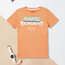 max Boys Typography Printed Applique T-shirt-image-78