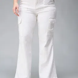 Miss Chase A+ Women Wide Leg High-Rise Light Fade Stretchable Jeans-image-31