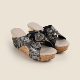 Metro Printed Wedge Sandals-11