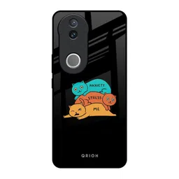 QRIOH Conversational Printed Vivo V50 5G Back Case Mobile Accessories-image-80