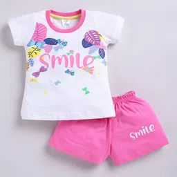 Todd N Teen Girls cotton graphic Printed Night suit-12