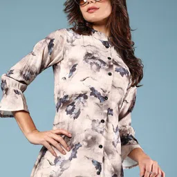 V-Mart Women Print Puff Sleeve A-Line Cotton Dress-picture-52
