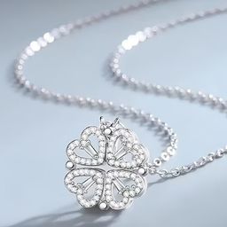 BEYTER Diamond Stone Studded Heart Necklace & Chains-44