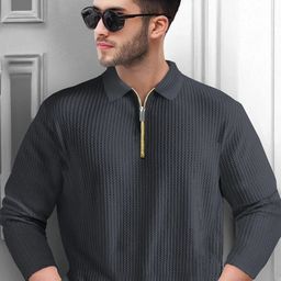 TRIPR Men Polo Collar Regular Fit T-shirt-image-38