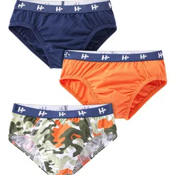 Honeyhap Boys Pack Of 3 Abstract Printed Basic Briefs 18037967-3