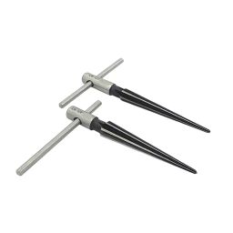 GENERIC Tapered Reamer Hardened Alloy Steel 1/8 to 1/2 inch (3.1-12.7 mm) & 1/8 to 5/8 inch (3.1-15.8 mm) for Aligning Holes & Removing Burrs, B6-I5PU-ZYJY (Set of 2)-image-9