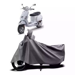 Auto Pearl Two Wheeler Cover with Bag for Vespa VXL 150 BS6, Silver-image-48