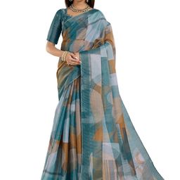 SUVIKAS CREATION Printed Saree With Blouse Piece-27