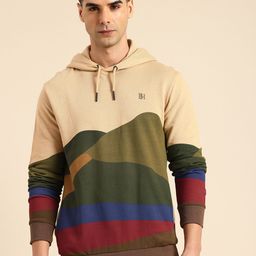 Being Human Men Printed Pure Cotton Hooded Sweatshirt-image-48