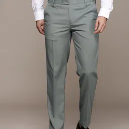 French Connection Men Solid Slim Fit Trousers-image-44