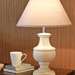 THE LIGHT STORE Off-White Bedside Standard Table Lamp-21