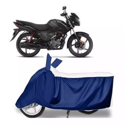 Auto Pearl Bike Cover for Hero New Glamour BS6 (White & Blue)-image-74