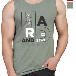 WOOSTRO Men Pack Of 2 Typography Printed Round Neck Cotton Slim Fit T-shirts-image-51