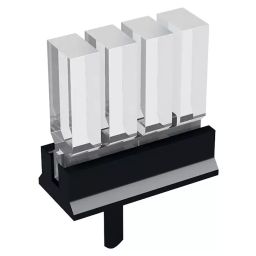 MENTOR PCB Mounted 4-Way LED Light Pipe Clear Rectangle Lens, 1296.4124 (Pack of 5 Pcs)-image-4