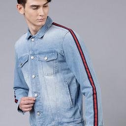 HIGHLANDER Men Blue Washed Denim Jacket-picture-45