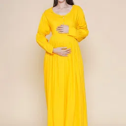 Mine4Nine Maternity A-Line Maxi Dress-image-60