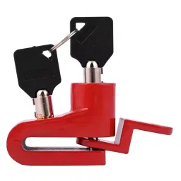 AllExtreme EXMDBLM Iron Anti Theft Mini Disc Brake Lock for Bicycle and Motorcycle Maroon-12