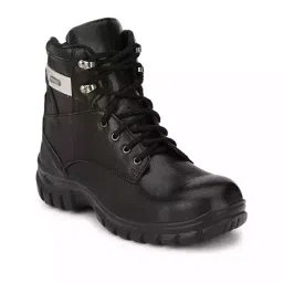 Kavacha Steel Toe Safety Shoes Leather High Ankle Rubber Sole Size UK 7 Black, S19-image-67