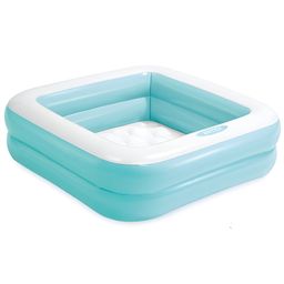 Intex Inflatable Swimming Pool Square - Pink-3