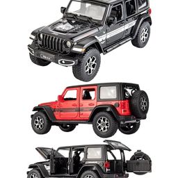 Magicwand 1:24 Scale Large Rubiicon Jeeep Die-Cast Metal Car with 6 Openable Doors,Pull Back Action, Working Headlights & Tail Lights Colors as Per Stock Pack of 1-image-5