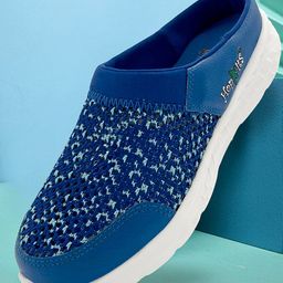 Hopits Mesh Detailed Colour Blocked Shoes - Blue-image-64