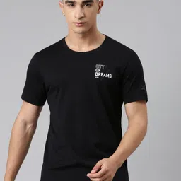 Xtep Men Typography Printed Round Neck Pure Cotton T-shirt-image-19
