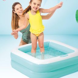 Intex Inflatable Swimming Pool Square - Pink image 2