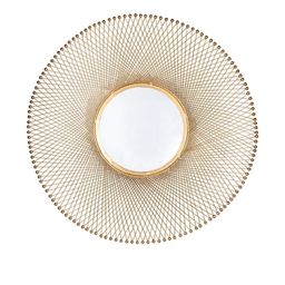 Urban Hamlet Luxury Radiant Gold Wall Mirror Sunburst Design-image-86