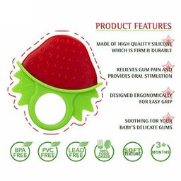 Tiny Tycoonz Fruit Shape Silicone Teether Pack of 2 - Multicolor image 4
