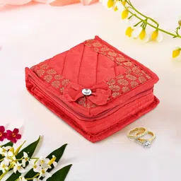 Kuber Industries Red Set of 1 Regular Jewellery Organiser Organisers-47