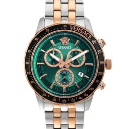 Versace Men Brass Dial & Stainless Steel Bracelet Style Straps Analogue Watch VEZCA0424-image-54