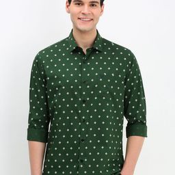 Allen Solly Men Geometric Printed Cotton Slim Fit Casual Shirt-image-83