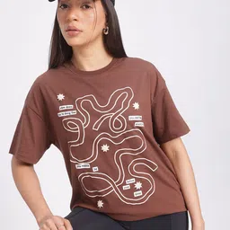 glitchez Vibes On Vibes Dropped Sleeve Oversized T-Shirt-image-61