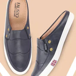 FAUSTO Men Solid Slip-On Sneakers-8