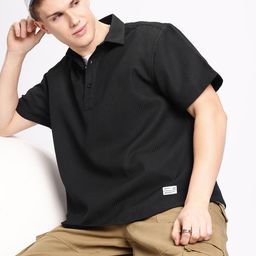 Aeropostale Opaque Self Design Textured Casual Shirt-image-90