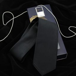 PELUCHE Men Black Solid Broad Tie-image-14