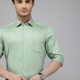 Arrow Pure Cotton Textured Manhattan Slim Fit Opaque Formal Shirt-picture-10