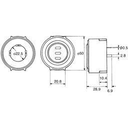 RS PRO Piezo Buzzer Surface Mount Continuous Internal 104 dB 13 V DC, 6221398P image 4
