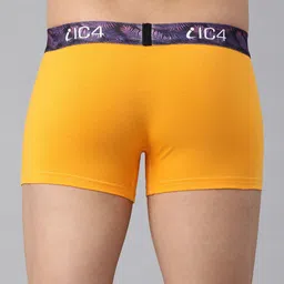 IC4 Men Pack of 2 Charcoal Grey & Yellow Solid Trunks 0C-Y-254P2 image 4