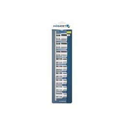 Hogert Technik 12.7 mm (1/2 Inch) Torx Bit Socket Set, HT1A880 (Set of 9 PCS) image 2