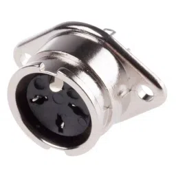 RS PRO 3 Pole DIN Socket 1A 100 V AC Bayonet Female Chassis Mount, 490961-picture-12