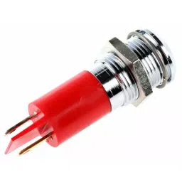 RS PRO Red Panel Mount Indicator , Mounting Hole Size 14 mm, Termination Type Solder Tab, Model No 205870 image 2